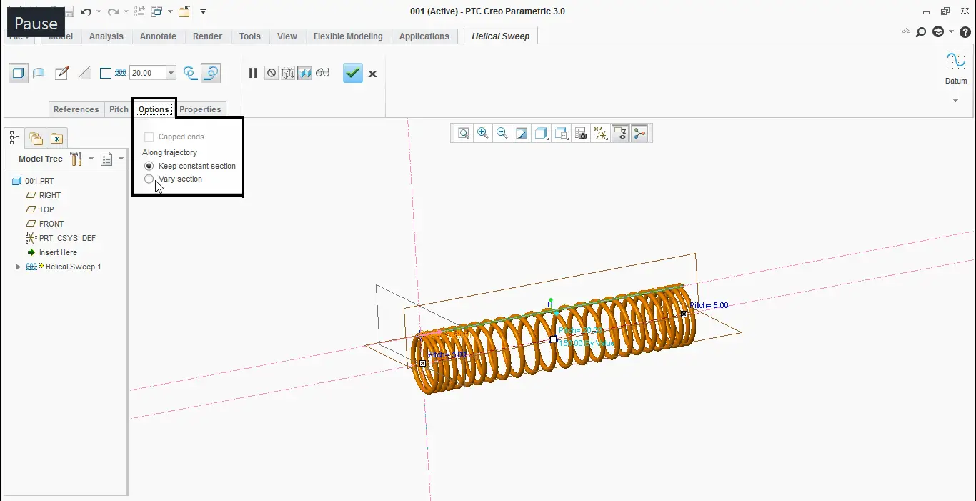 Helical Sweep