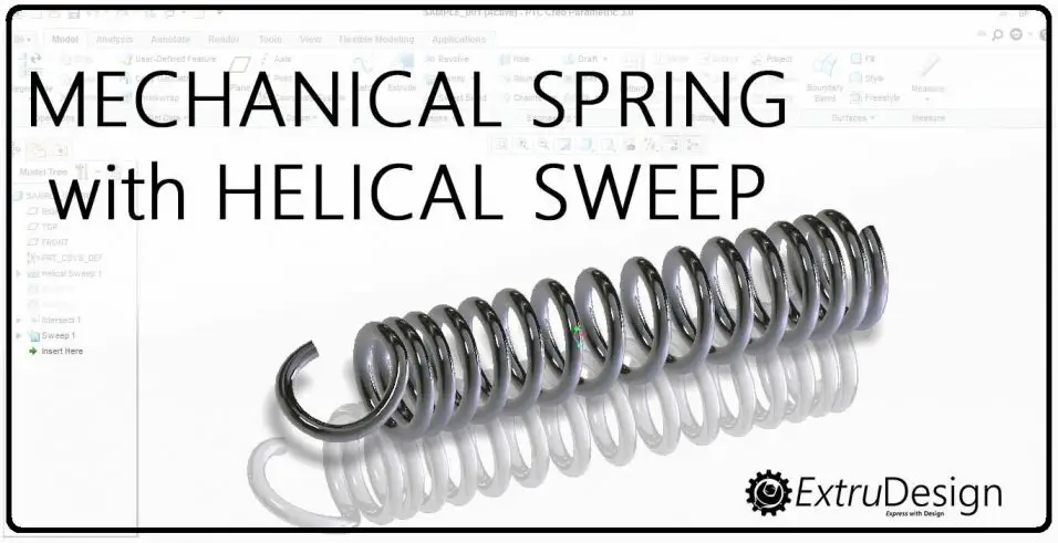 Helical Sweep in Creo 3.0