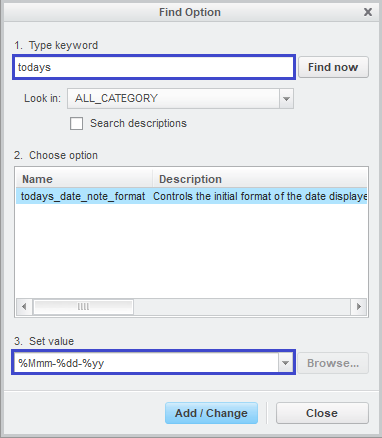 Today's Date In Creo Drawing | Formatting the today's date in Creo drawing