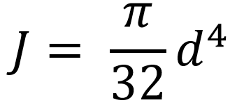 Polar moment of Inertia of a circular cross-section