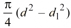 Area of Cross-section of a Hollow Circle