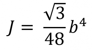 Polar moment of Inertia of a Triangle