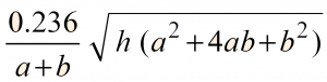 The radius of Gyration of a Trapezoidal