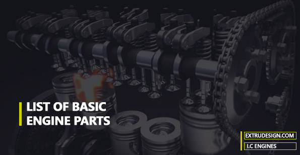 What list of basic engine Components? | Internal Combustion Engines