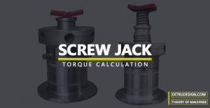 How to calculate the Torque required to lift the load by a Screw Jack?