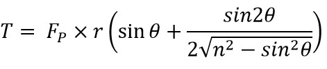 Turning Moment Diagram formula