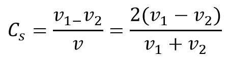 Coefficient of fluctuation of speed in terms of linear velocity