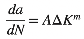 Fatigue Crack Growth Rate equation