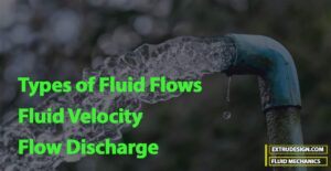 Different Types of Fluid Flows, Fluid Velocity and Discharge