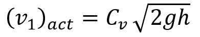 Flow Velocity Equation for Pitot Tube