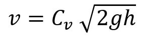 Flow Velocity Equation for Pitot Tube
