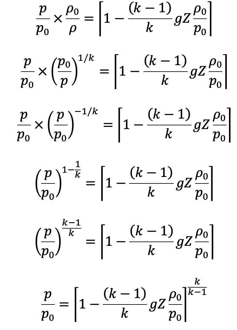How to calculate the Pressure of Atmosphere?