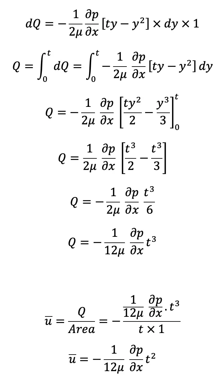 ratio of maximum velocity to average velocity for Viscous Fluid between two Parallel Plates
