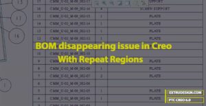 How to fix the BOM disappearing issue in Creo?