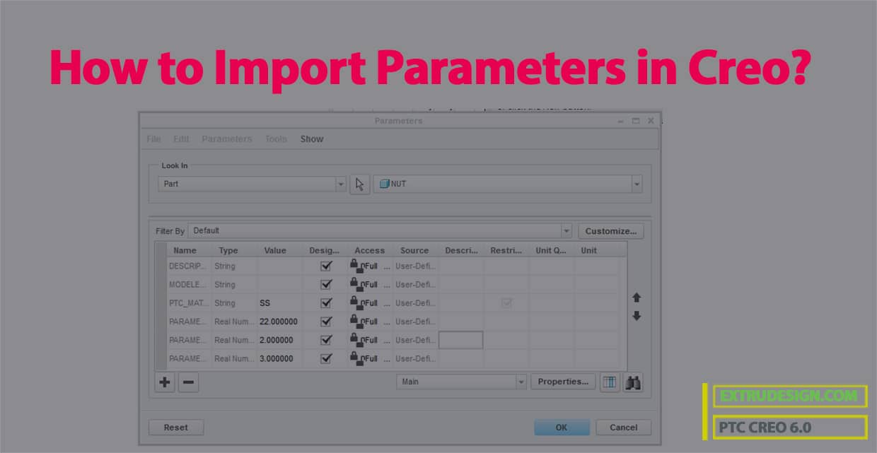 How to Import Parameters in Creo?