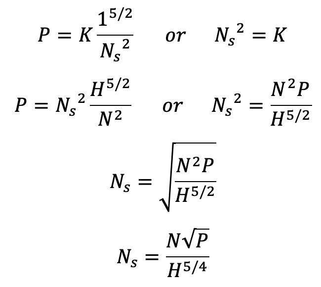 How to calculate Turbine Specific Speed?