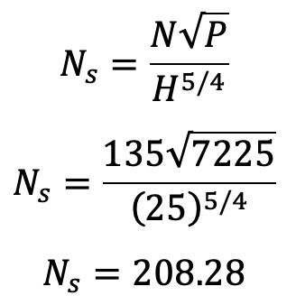 How to calculate Turbine Specific Speed?