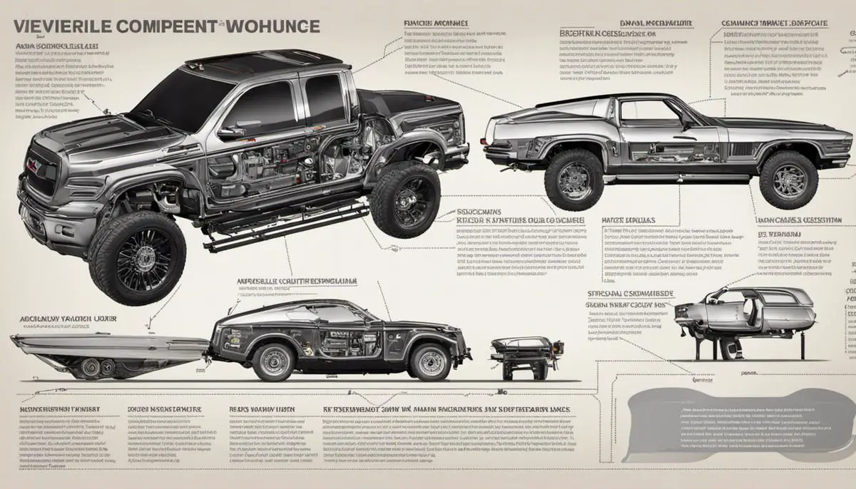 A diagram illustrating the different components of a vehicle and their functions
