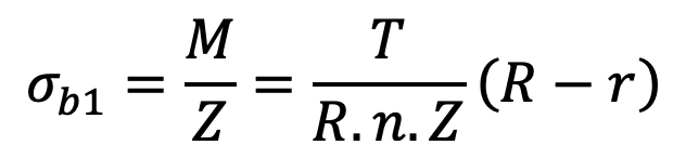 Different Stresses in a Flywheel Arms