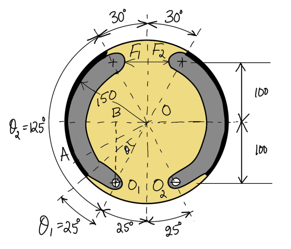 How to calculate the braking torque required to Stop the Vehicle with an Internal Expanding Brake?